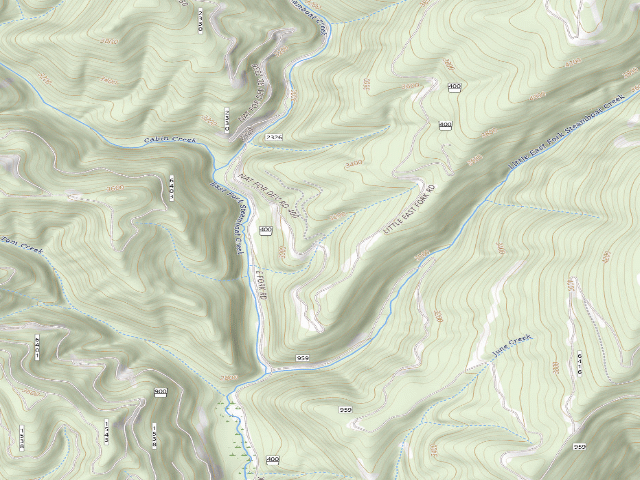 USGS topographic map of USFS dispersed camp — ID #821