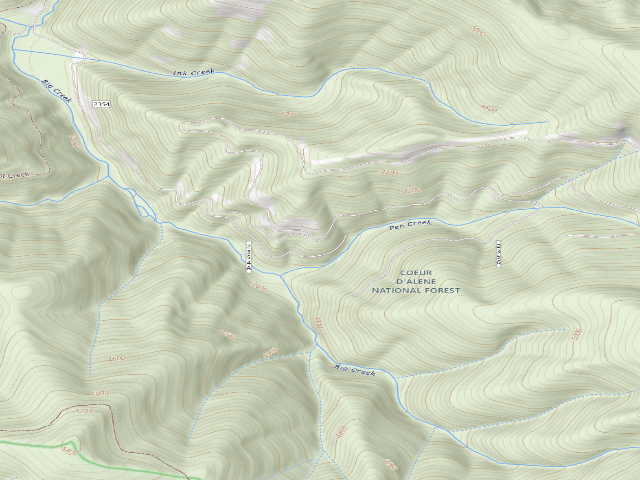 USGS topographic map of USFS dispersed camp — ID #826