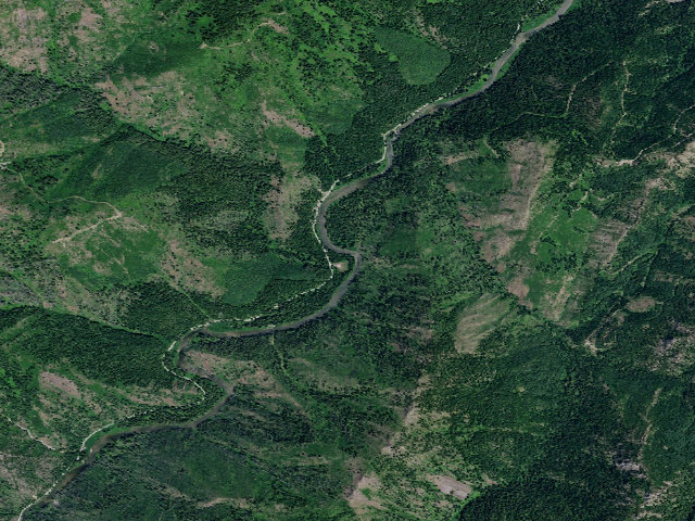 Aerial image of USFS dispersed camp — ID #828