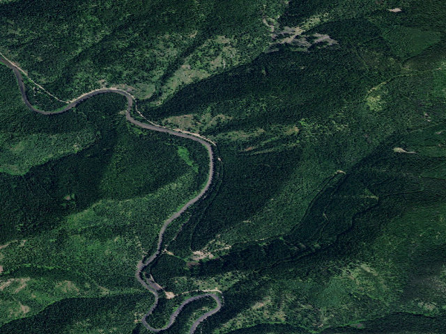 Aerial image of USFS dispersed camp — ID #833