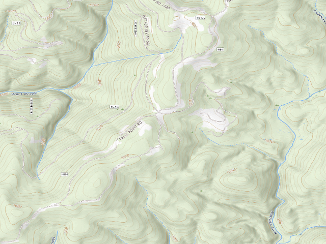 USGS topographic map of USFS dispersed camp — ID #837