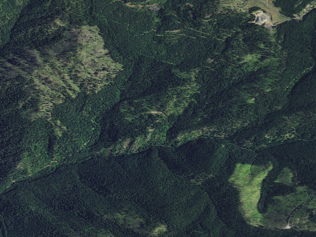 Aerial image of USFS dispersed camp — ID #84