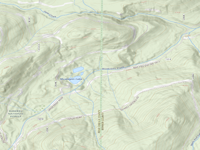 USGS topographic map of USFS dispersed camp — ID #841