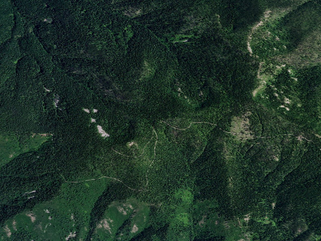 Aerial image of USFS dispersed camp — ID #842