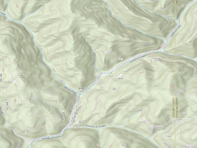 USGS topographic map of USFS dispersed camp — ID #844