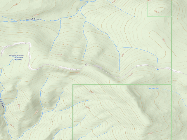 USGS topographic map of USFS dispersed camp — ID #845