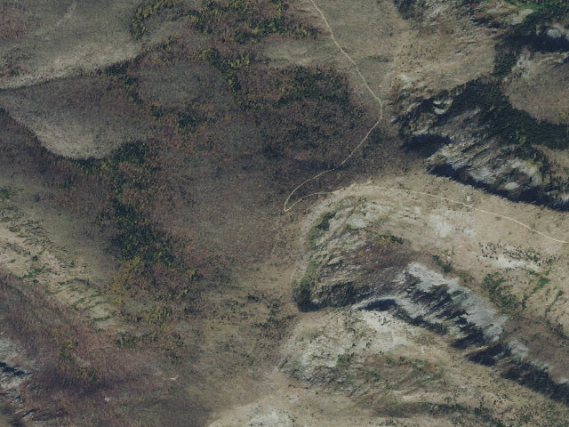 Aerial image of USFS dispersed camp — ID #94