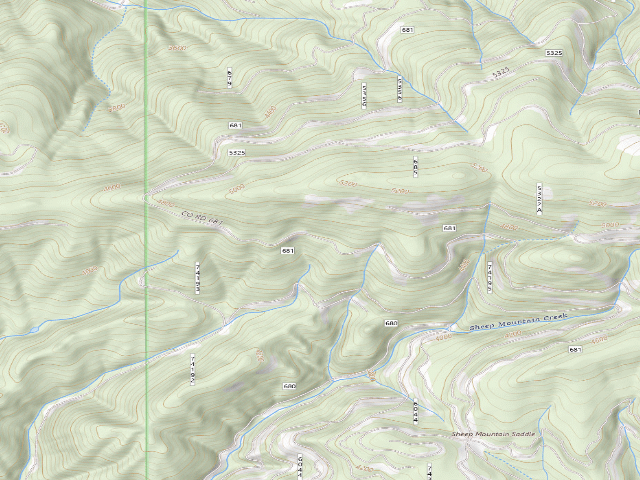 USGS topographic map of USFS dispersed camp — ID #96