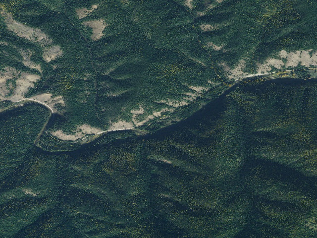 Aerial image of USFS dispersed camp — ID #97