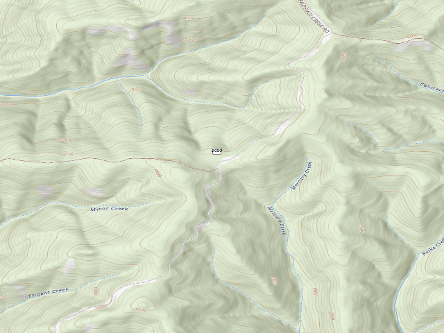 USGS topographic map of USFS dispersed camp — ID #99
