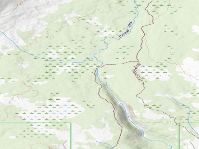 USGS topographic map of USFS dispersed camp — Kenai Peninsula Borough, AK