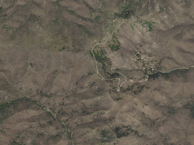 Aerial image of USFS dispersed camp — Lincoln County, NM