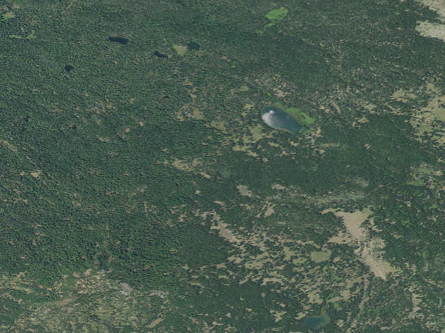 Aerial image of USFS dispersed camp — Linn County, OR