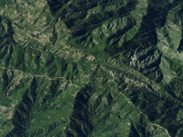 Aerial image of USFS dispersed camp — Monterey County, CA