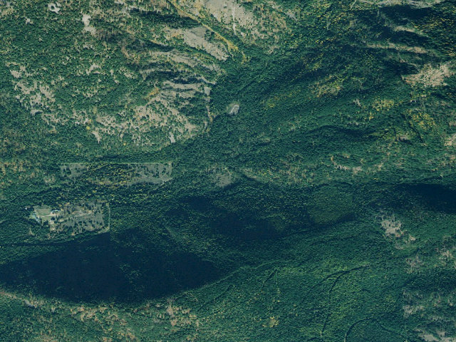 Aerial image of USFS dispersed camp — MT #104