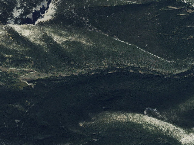Aerial image of USFS dispersed camp — MT #105