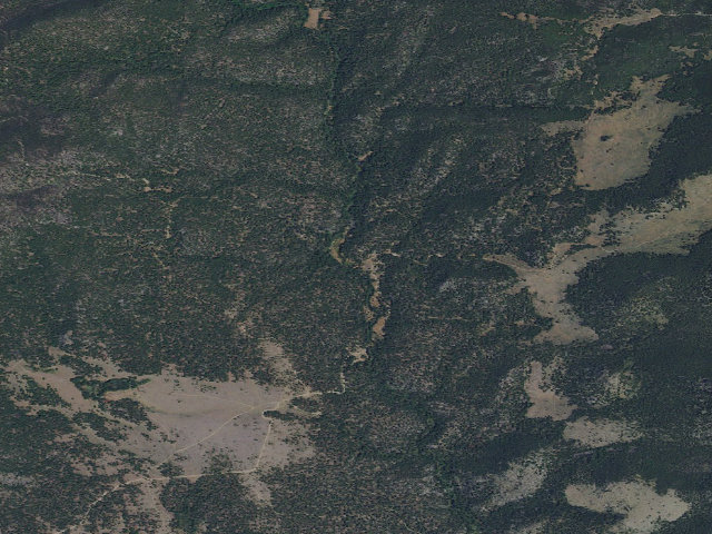 Aerial image of USFS dispersed camp — MT #106