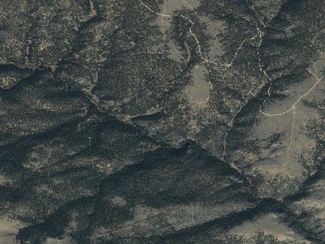 Aerial image of USFS dispersed camp — MT #108