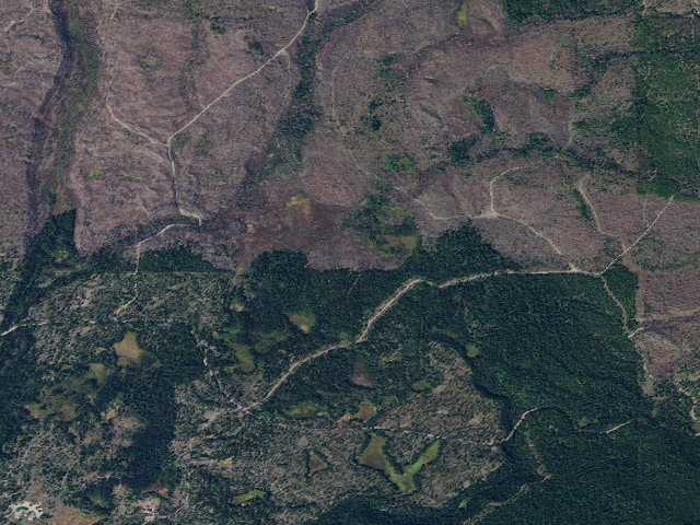 Aerial image of USFS dispersed camp — MT #109