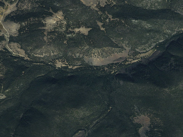Aerial image of USFS dispersed camp — MT #112