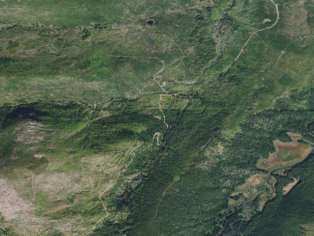 Aerial image of USFS dispersed camp — MT #115