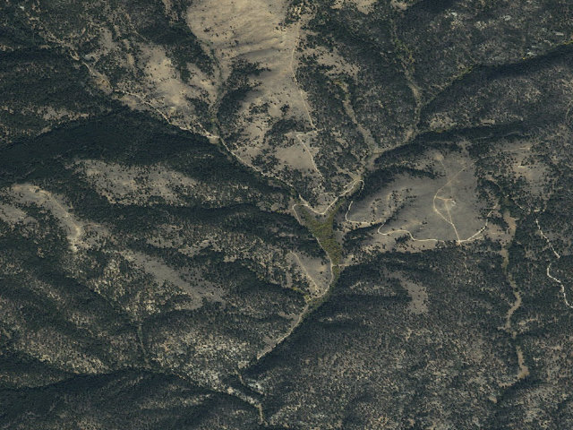 Aerial image of USFS dispersed camp — MT #118