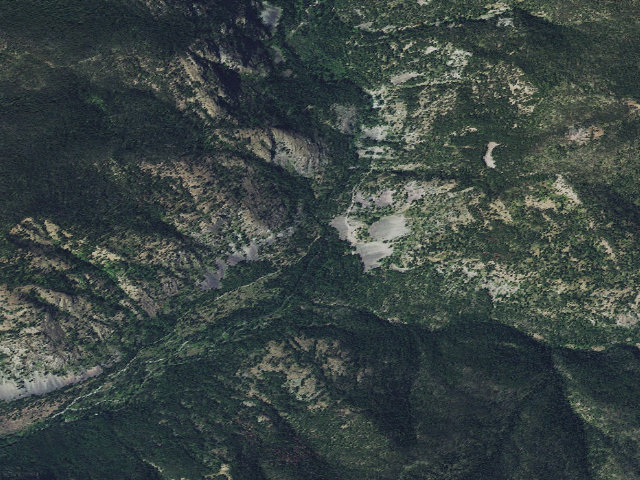 Aerial image of USFS dispersed camp — MT #119