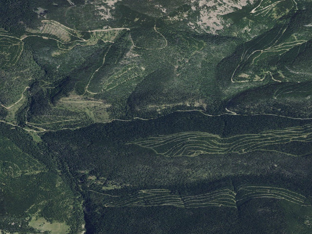 Aerial image of USFS dispersed camp — MT #12