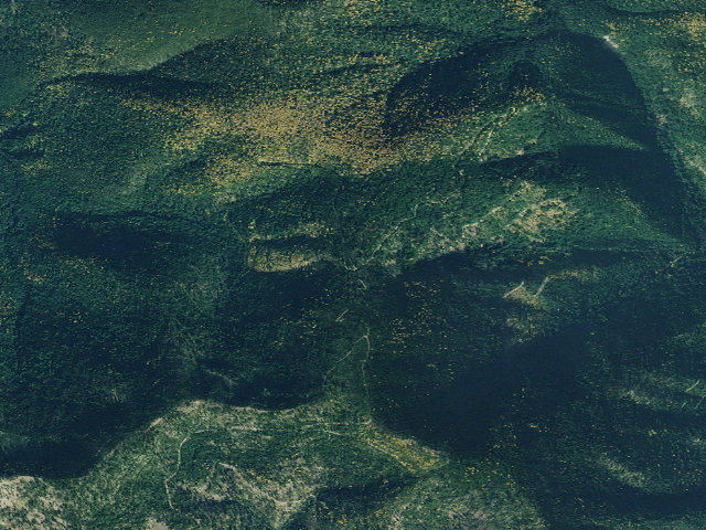 Aerial image of USFS dispersed camp — MT #120