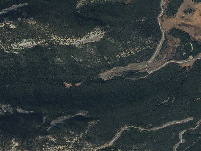Aerial image of USFS dispersed camp — MT #131