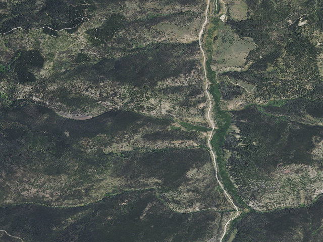 Aerial image of USFS dispersed camp — MT #132