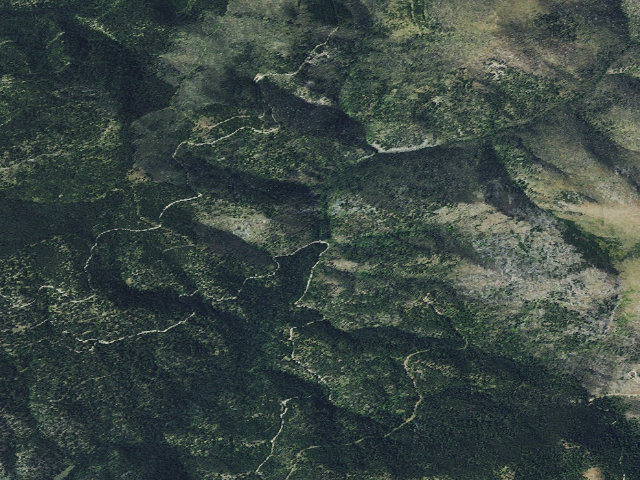 Aerial image of USFS dispersed camp — MT #139