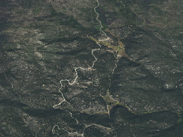 Aerial image of USFS dispersed camp — MT #140