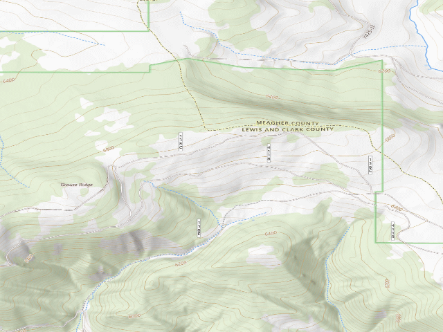 USGS topographic map of USFS dispersed camp — MT #145