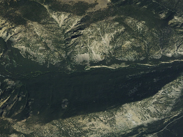 Aerial image of USFS dispersed camp — MT #146