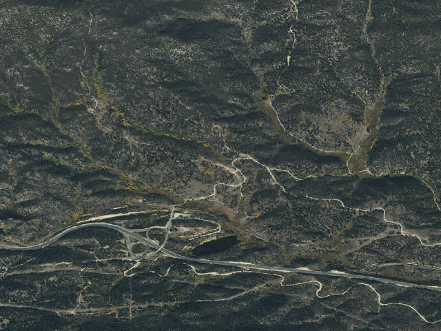 Aerial image of USFS dispersed camp — MT #147