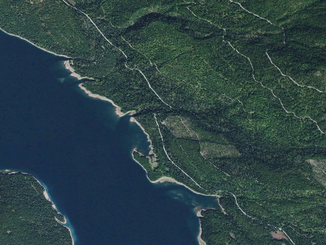 Aerial image of USFS dispersed camp — MT #149