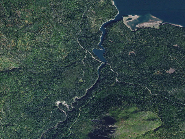Aerial image of USFS dispersed camp — MT #15