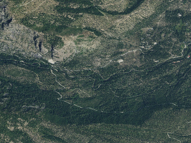 Aerial image of USFS dispersed camp — MT #155
