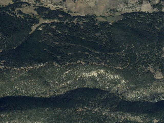 Aerial image of USFS dispersed camp — MT #156