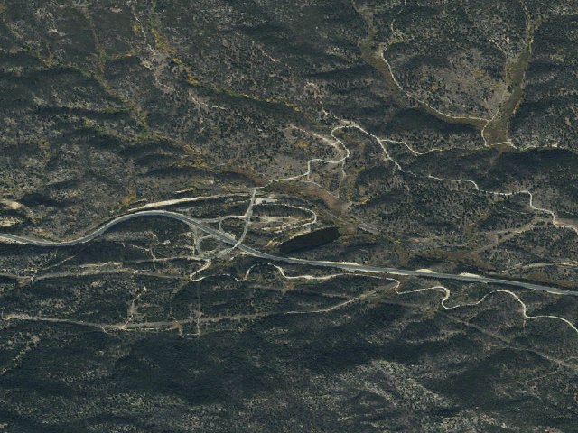 Aerial image of USFS dispersed camp — MT #159