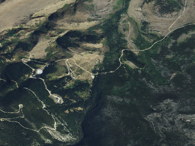 Aerial image of USFS dispersed camp — MT #16
