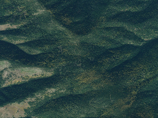 Aerial image of USFS dispersed camp — MT #163