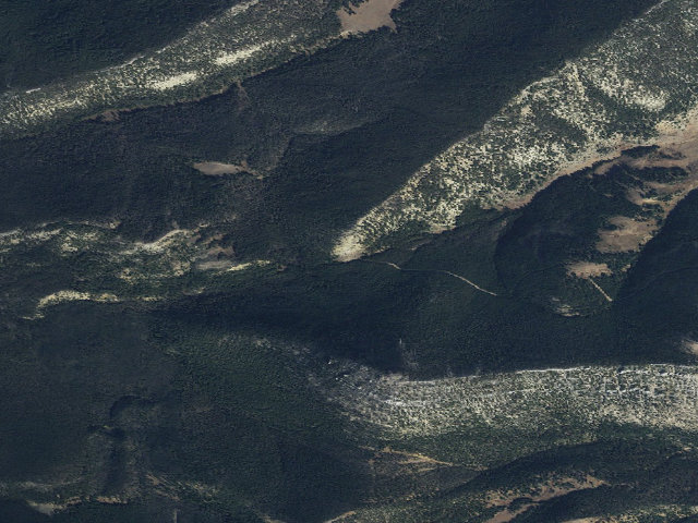 Aerial image of USFS dispersed camp — MT #171