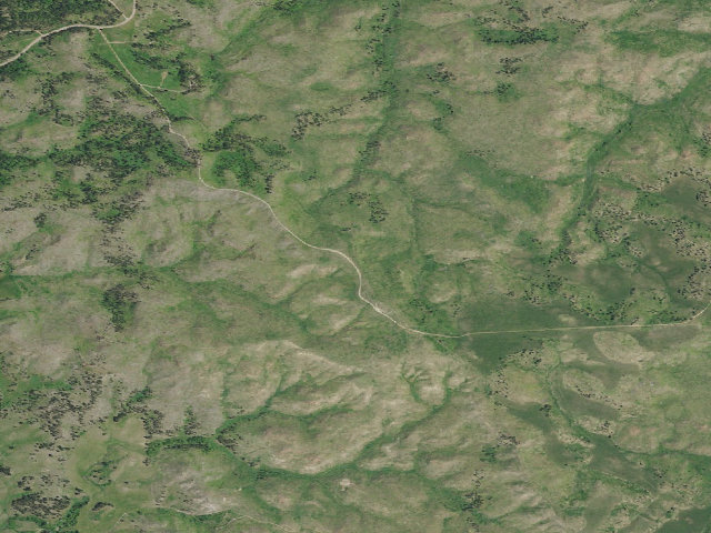 Aerial image of USFS dispersed camp — MT #172
