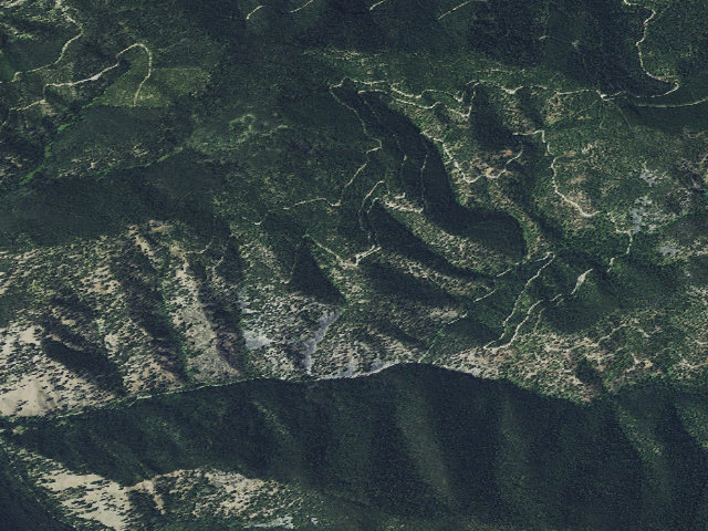 Aerial image of USFS dispersed camp — MT #175