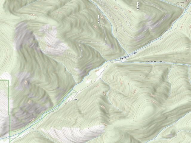USGS topographic map of USFS dispersed camp — MT #180