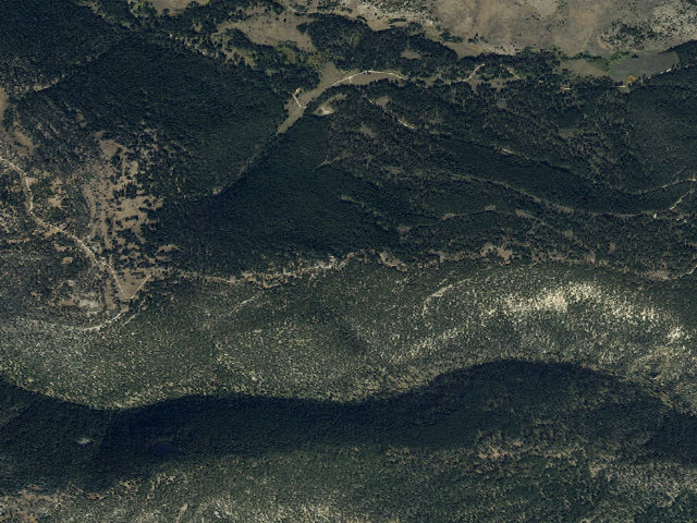 Aerial image of USFS dispersed camp — MT #182