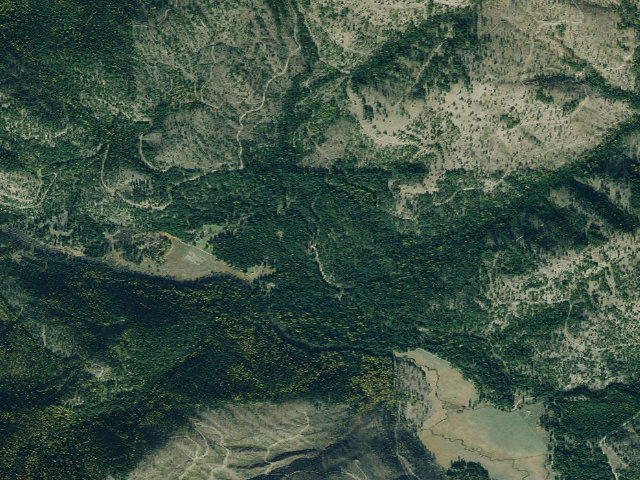 Aerial image of USFS dispersed camp — MT #191