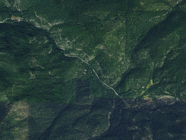 Aerial image of USFS dispersed camp — MT #194
